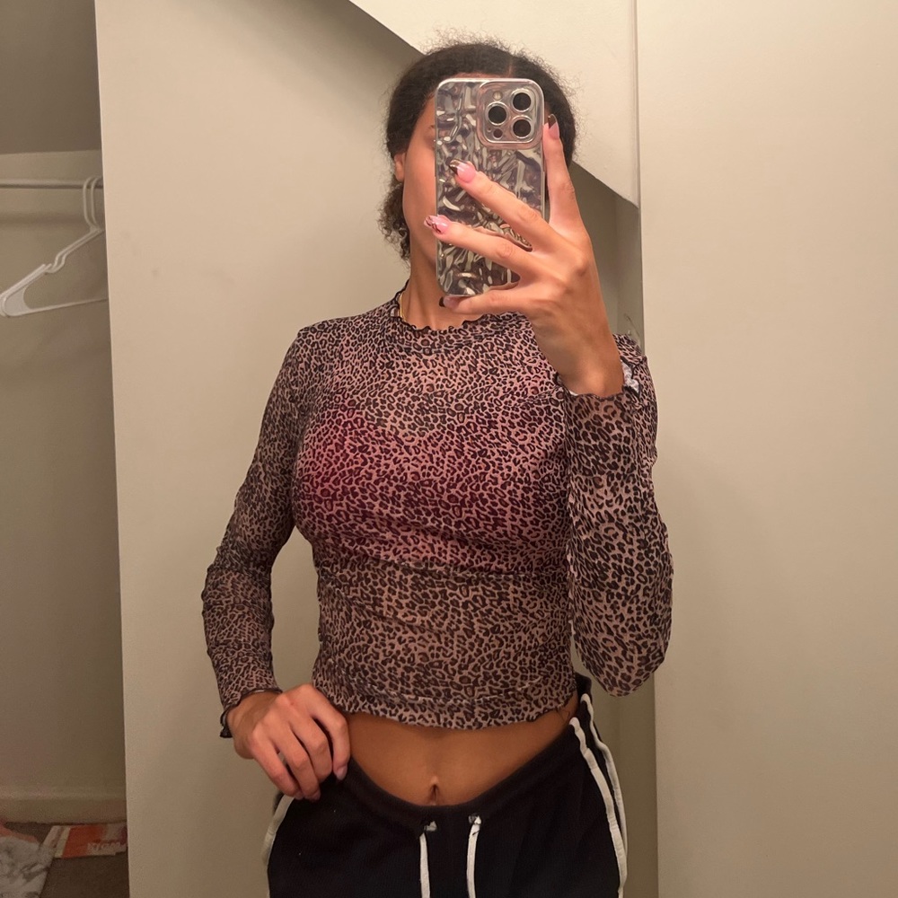 SHEIN cheetah top